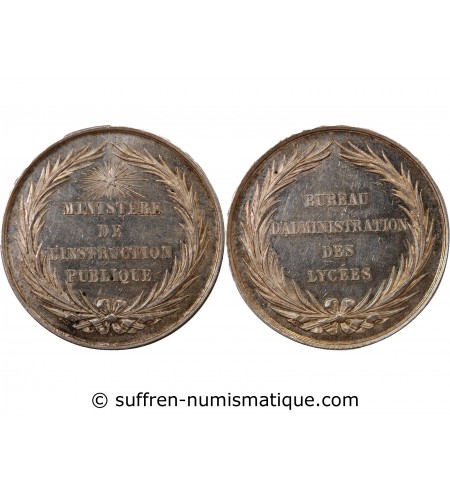BUREAU D'ADMINISTRATION DES LYCÉES - JETON ARGENT - Poinçon Abeille (1860-1879)