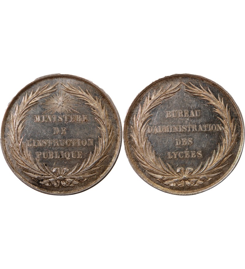 BUREAU D'ADMINISTRATION DES LYCÉES - JETON ARGENT - Poinçon Abeille (1860-1879)