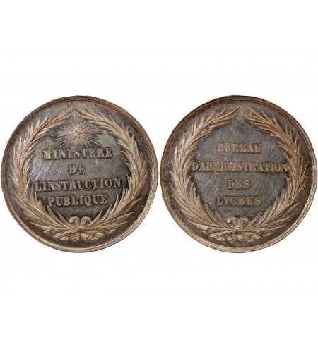 BUREAU D'ADMINISTRATION DES LYCÉES - JETON ARGENT - Poinçon Abeille (1860-1879)