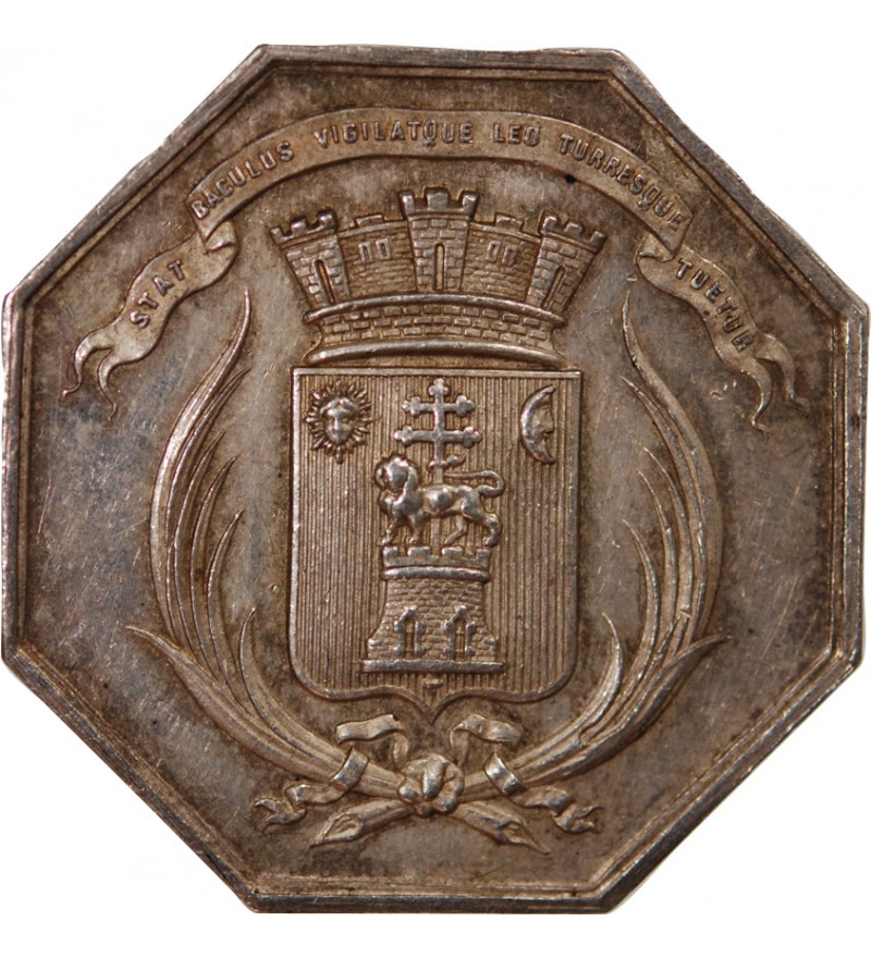 CAISSE D'EPARGNE D'ALBI - JETON ARGENT poinçon Abeille (1860-1880)