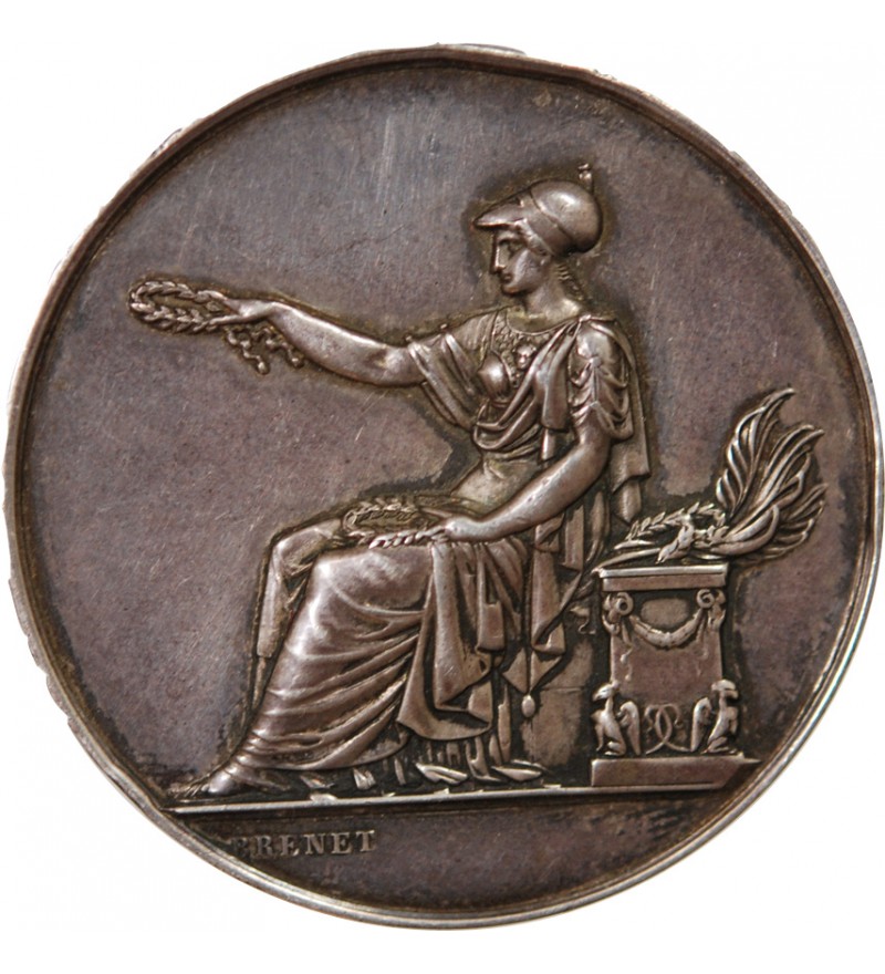 SOCIETE DES ARTS REUNIS DE LA MAYENNE - MEDAILLE ARGENT Poinçon Corne (après 1879)