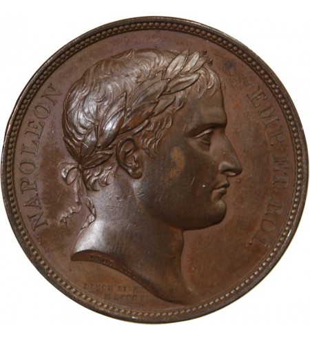 NAPOLÉON Ier, CATHEDRALE SAINT-ETIENNE DE VIENNE - MEDAILLE BRONZE 1805