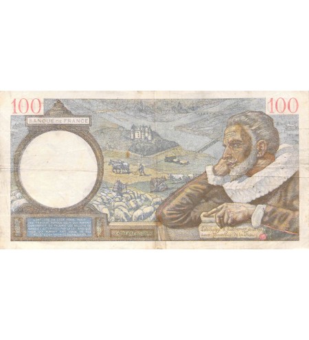 FRANCE, SULLY - 100 FRANCS 08/08/1940 - SÉRIE U.13452 - TB+