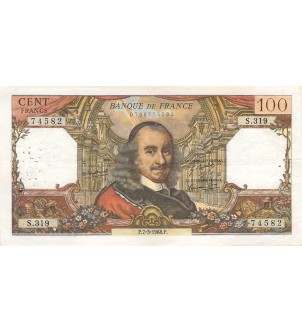 FRANCE, CORNEILLE - 100 FRANCS 07/03/1968 - SÉRIE S.319 - PTTB