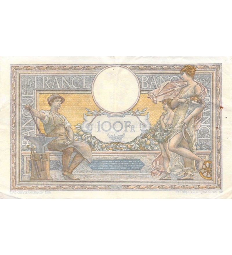 FRANCE, LUC-OLIVIER MERSON - 100 FRANCS 10/09/1931 - PTTB