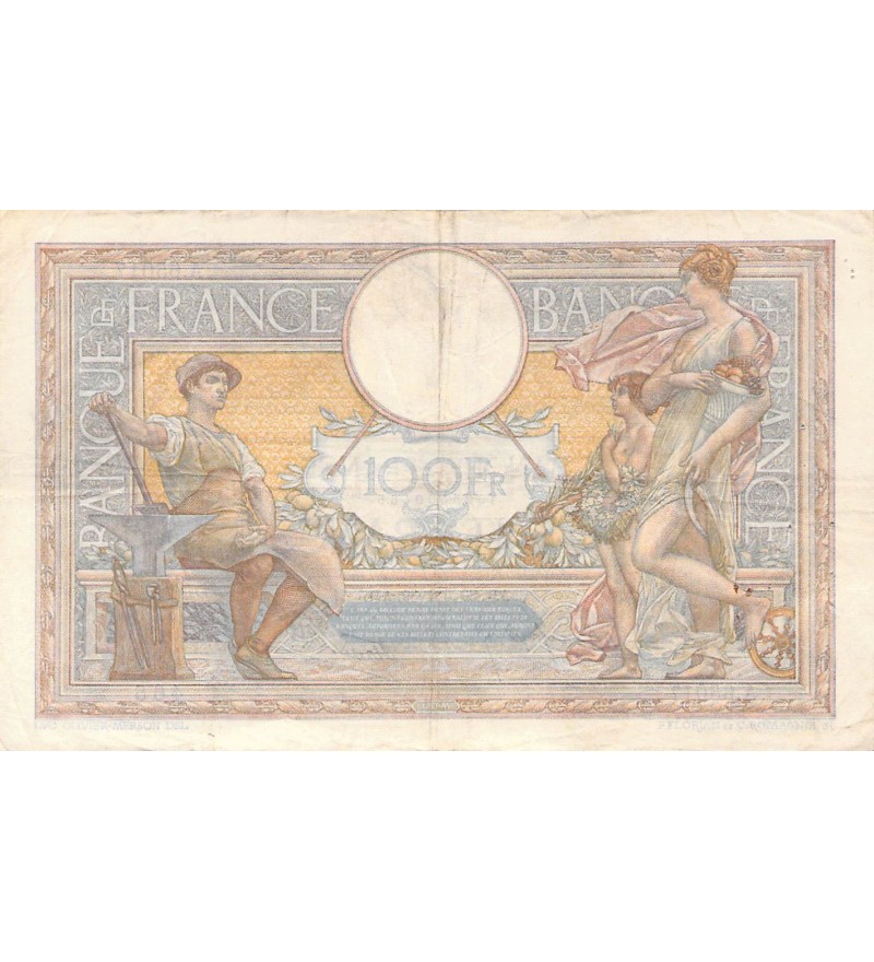 FRANCE, LUC-OLIVIER MERSON - 100 FRANCS 30/03/1939 - PTTB