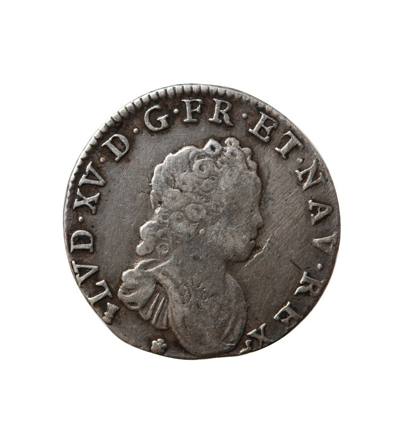 LOUIS XV﻿ - 1/10 ECU VERTUGADIN 1716 9 RENNES﻿