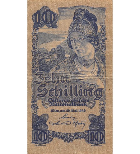 AUTRICHE - 10 SCHILLING 1945 - TTB