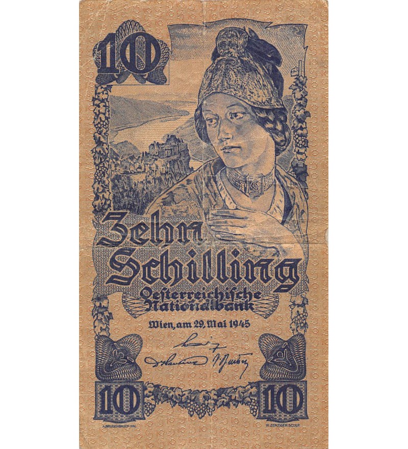 AUTRICHE - 10 SCHILLING 1945 - TB+