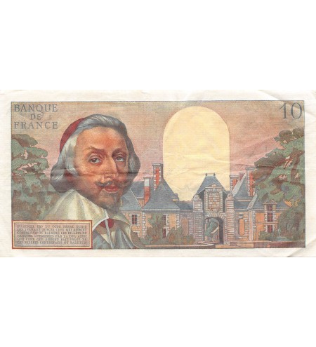 FRANCE, RICHELIEU - 10 NF 01/09/1960 - SÉRIE H.119 - TTB