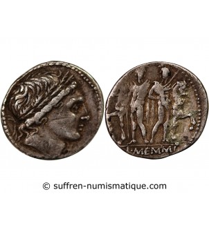 MEMMIA - DENIER ARGENT 109 / 108 AV JC ROME