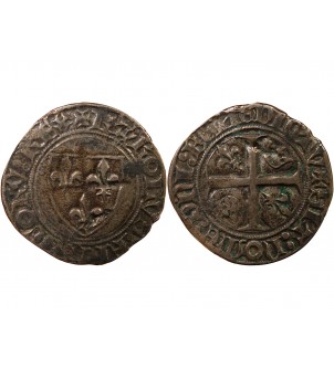 CHARLES VI - BLANC GUENAR 1380 / 1422 2