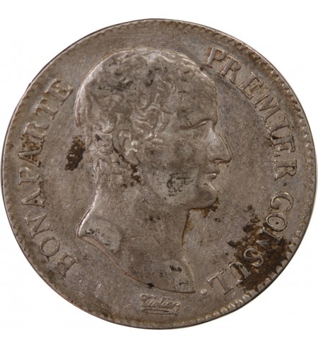 BONAPARTE Ier CONSUL﻿ - 5 FRANCS ARGENT AN 12 A PARIS