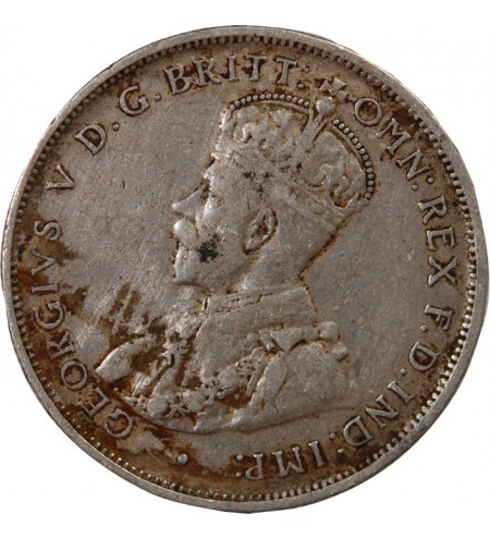 AUSTRALIE, GEORGES VI - FLORIN ARGENT 1913