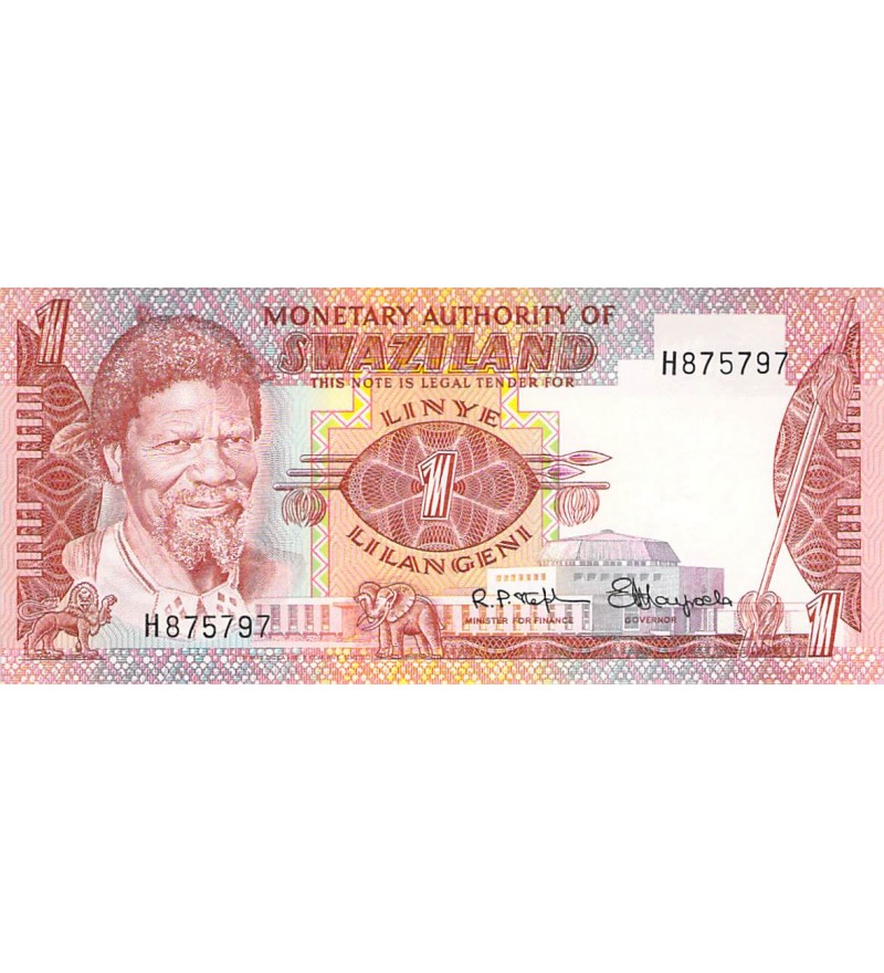 SWAZILAND, SOBHUZA II - 1 LILANGENI 1974 - NEUF