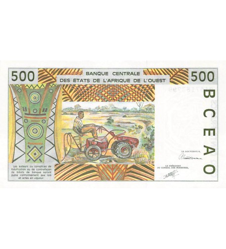 BANQUE DES ETATS DE L'AFRIQUE DE L'OUEST, SENEGAL - 500 FRANCS 1991 - SUP