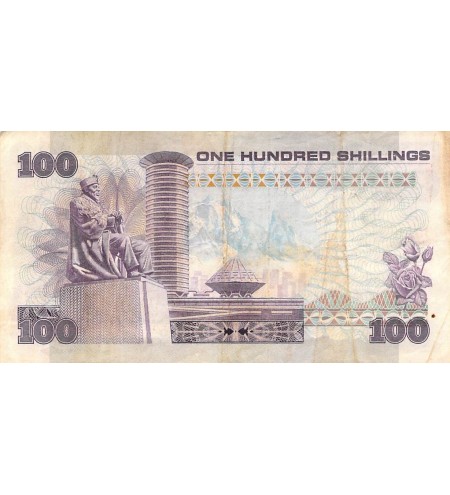 KENYA, DANIEL ARAP MOI - 100 SHILLINGS 01/06/1981 - TB+