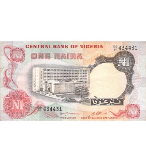 NIGERIA - 1 NAIRA 1973 / 1978 - TB+ 2
