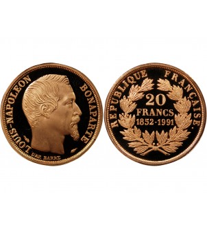 LOUIS NAPOLEON BONAPARTE - 20 FRANCS OR 1991 A 2