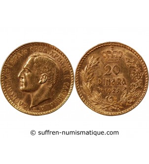 YOUGOSLAVIE, ALEXANDRE Ier - 20 DINARA OR 1925