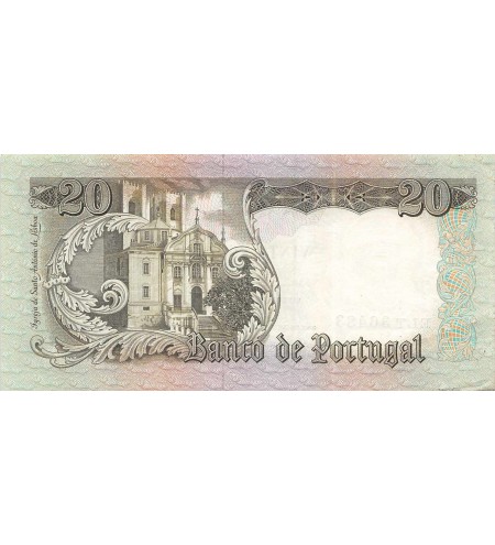 PORTUGAL - 20 ESCUDOS San Antonio de Padua 1964