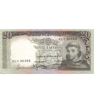 PORTUGAL - 20 ESCUDOS San Antonio de Padua 1964 2