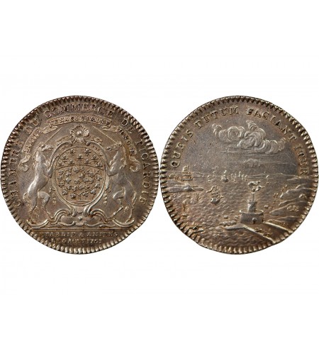 PICARDIE, CHAMBRE DE COMMERCE – JETON ARGENT 1761