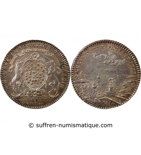 PICARDIE, CHAMBRE DE COMMERCE – JETON ARGENT 1761