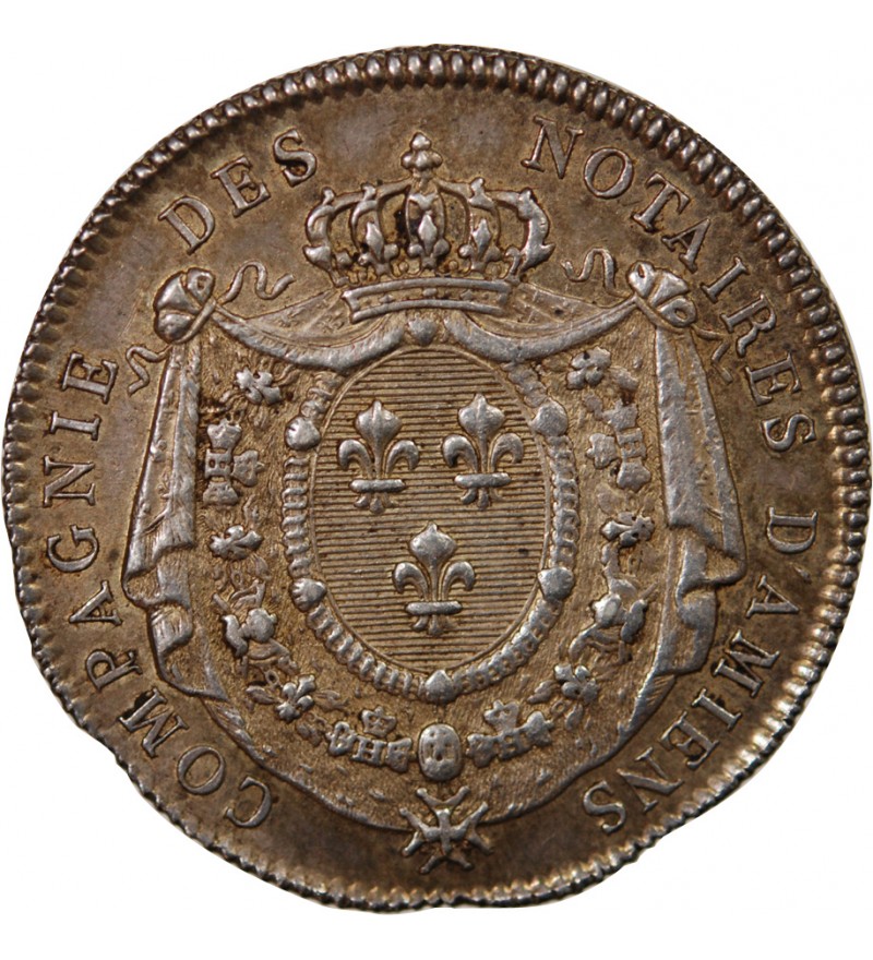 NOTAIRES, AMIENS – JETON ARGENT 1816