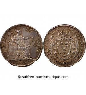 NOTAIRES, AMIENS – JETON ARGENT 1816