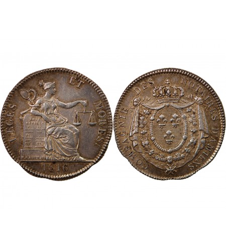 NOTAIRES, AMIENS – JETON ARGENT 1816