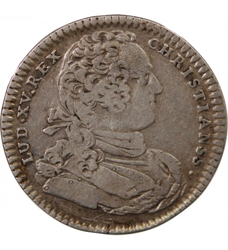 TRESOR ROYAL, LOUIS XV - JETON ARGENT 1734