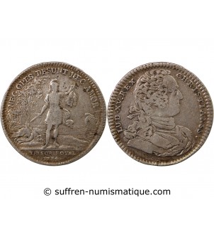 TRESOR ROYAL, LOUIS XV - JETON ARGENT 1734