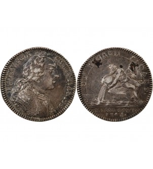TRESOR ROYAL, LOUIS XV - JETON ARGENT 1745 2