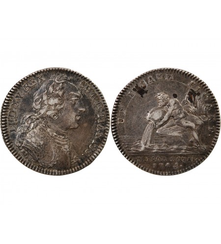 TRESOR ROYAL, LOUIS XV - JETON ARGENT 1745