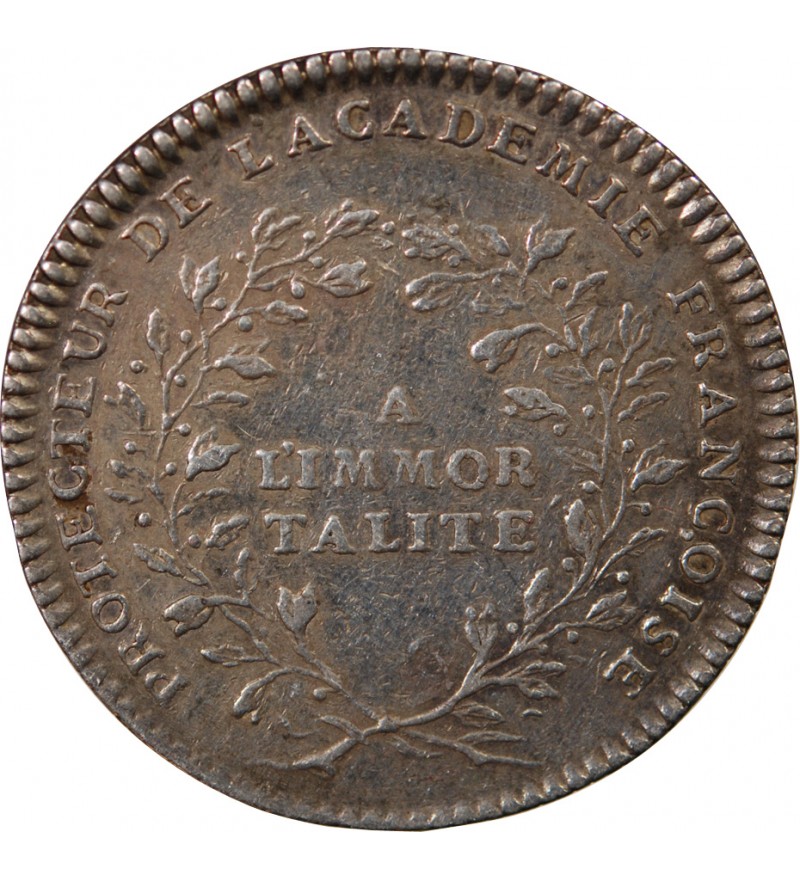 ACADEMIE FRANCAISE, LOUIS XV – JETON ARGENT émission de 1732