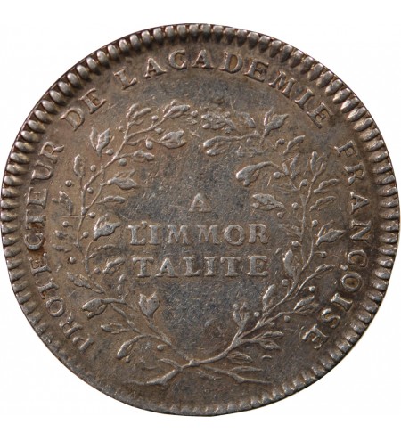 ACADEMIE FRANCAISE, LOUIS XV – JETON ARGENT émission de 1732