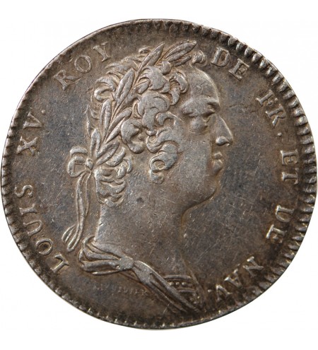 ACADEMIE FRANCAISE, LOUIS XV – JETON ARGENT émission de 1732