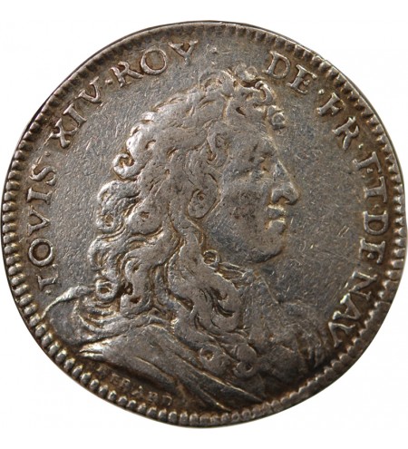 ACADEMIE FRANCAISE, LOUIS XIV – JETON ARGENT 1673