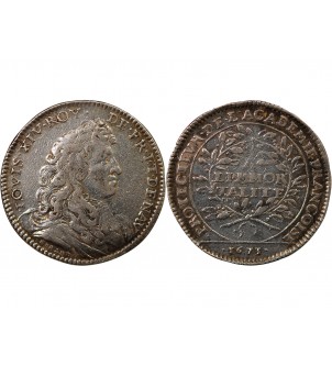 ACADEMIE FRANCAISE, LOUIS XIV – JETON ARGENT 1673 2