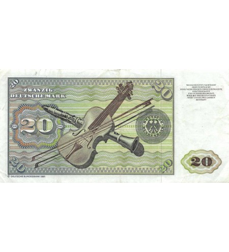 ALLEMAGNE - 20 MARK Elsbeth Tucher 1980