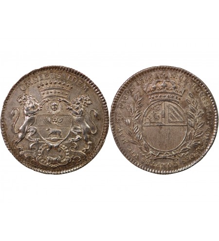 MAIRE DE DIJON, NICOLAS-CLAUDE ROUSSELOT - JETON ARGENT 1763