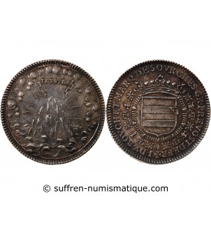 GRAND PREVÔT DE FRANCE, JEAN DU BOUCHET – JETON CUIVRE ARGENTÉ