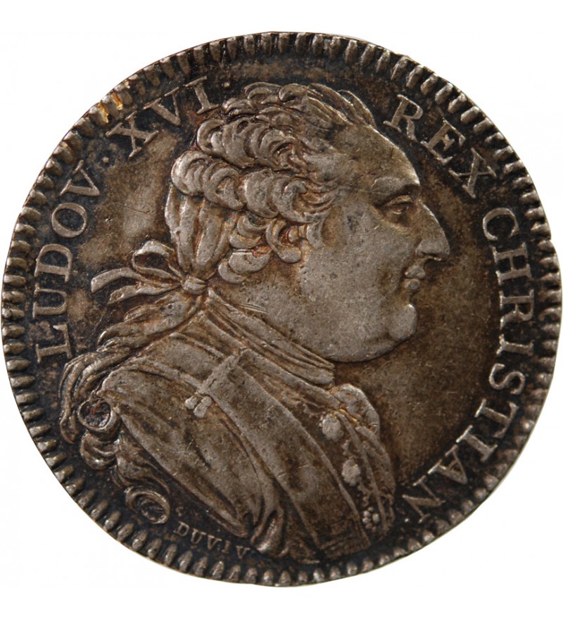 ETATS DE BRETAGNE, LOUIS XVI – JETON ARGENT 1786 RENNES
