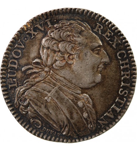 ETATS DE BRETAGNE, LOUIS XVI – JETON ARGENT 1786 RENNES