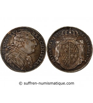 ETATS DE BRETAGNE, LOUIS XVI – JETON ARGENT 1786 RENNES