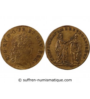 NUREMBERG, LOUIS XV - JETON LAITON - PRISE DE FONTARABIE