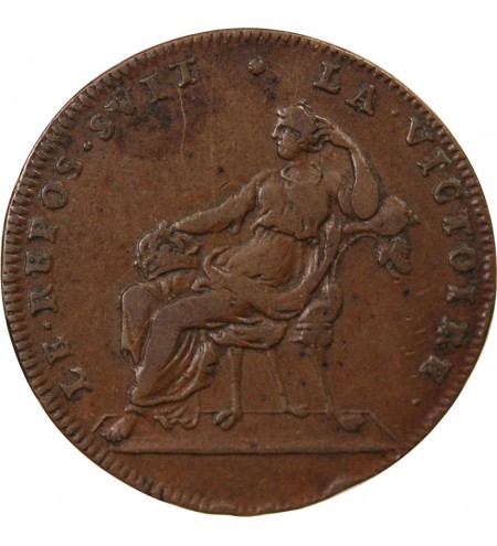 NUREMBERG, LOUIS XIV - JETON CUIVRE - PAIX DE RATISBONNE