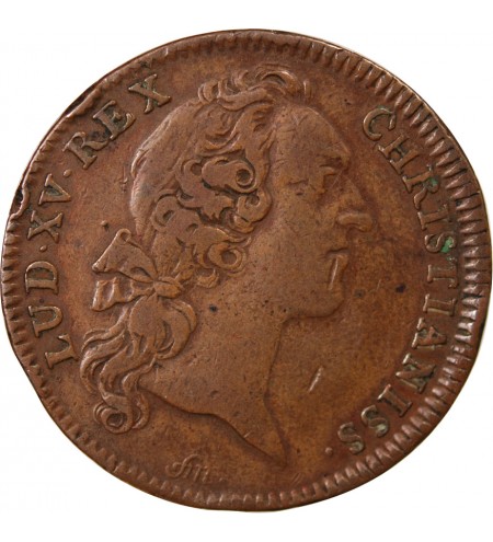 ORDINAIRE DES GUERRES, LOUIS XV – JETON CUIVRE 1753