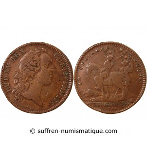 ORDINAIRE DES GUERRES, LOUIS XV – JETON CUIVRE 1753 2